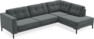 Rio - 3-sits soffa med divan höger - Grå