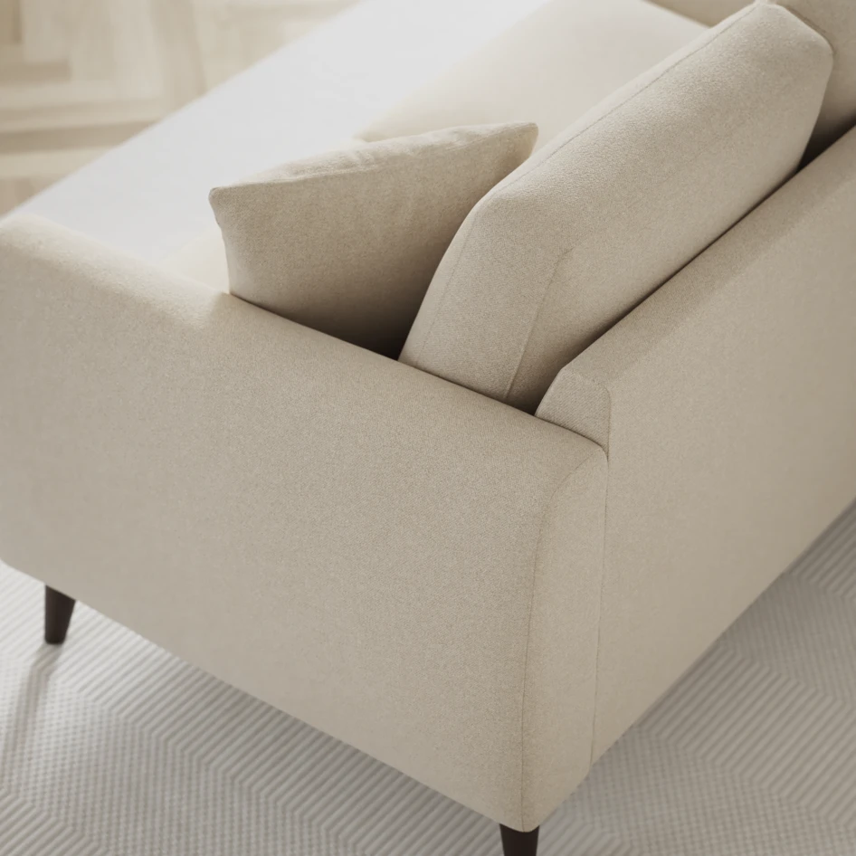 Eden - 3-sits soffa med divan vänster och schäslong höger - Beige