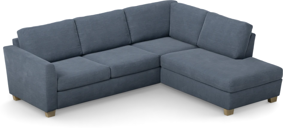 Friday - 2,5-sits soffa med divan höger - Blå