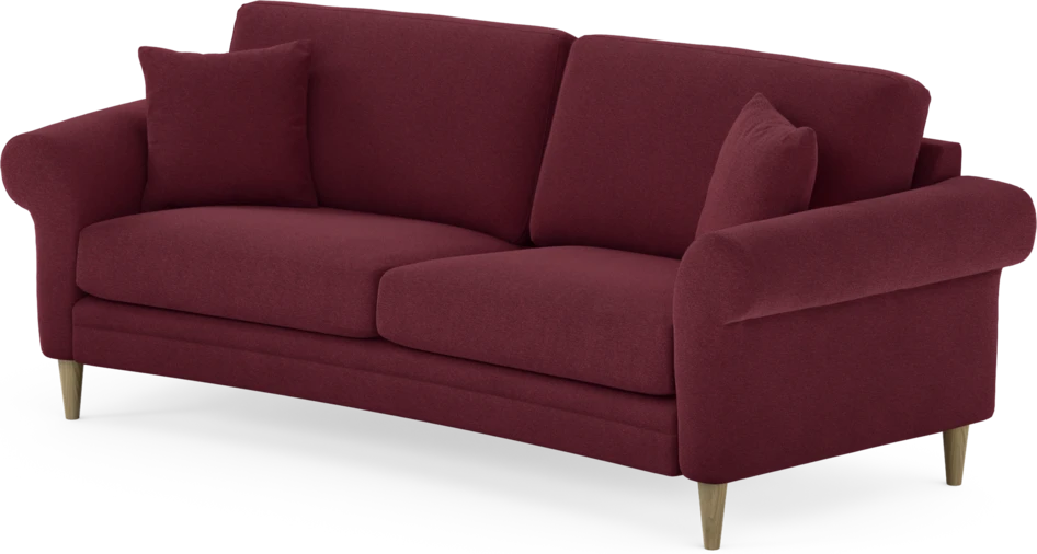 Eden - 2,5-sits soffa svängd - Röd