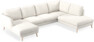 Madison Lux - 2-sits soffa med schäslong vänster och divan höger - Vit