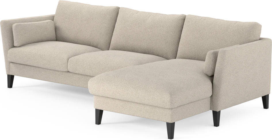 Winston - 3-sits soffa med schäslong, vändbar - Beige