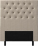 Delux Pikerad XL - Sänggavel, 90-210 cm - Beige
