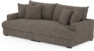 Rossi - 3-sits soffa, hel dyna - Brun