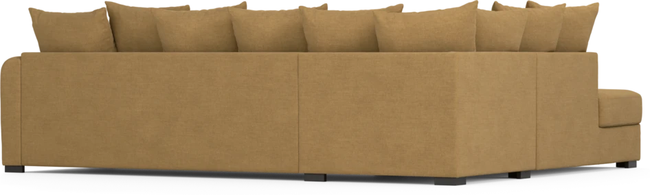 Town - 3-sits soffa med divan vänster - Gul