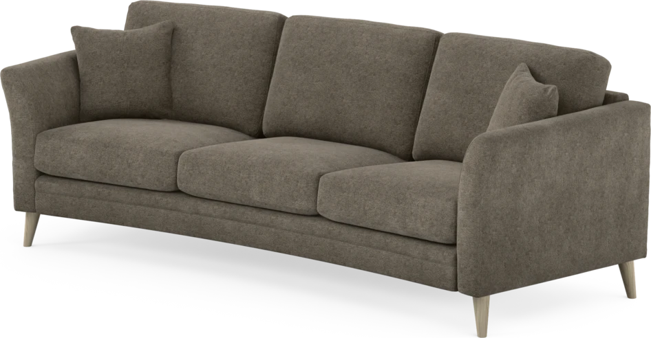 Eden - 3-sits soffa svängd - Brun