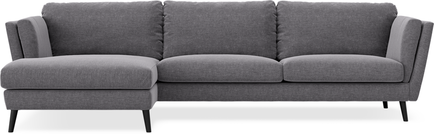 Madison - 3-sits soffa med schäslong vänster - Grå
