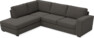 Friday - 2,5-sits soffa med divan vänster - Grå