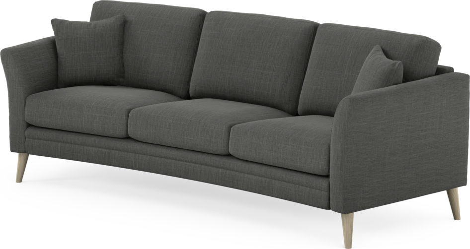 Eden - 3-sits soffa svängd - Grå