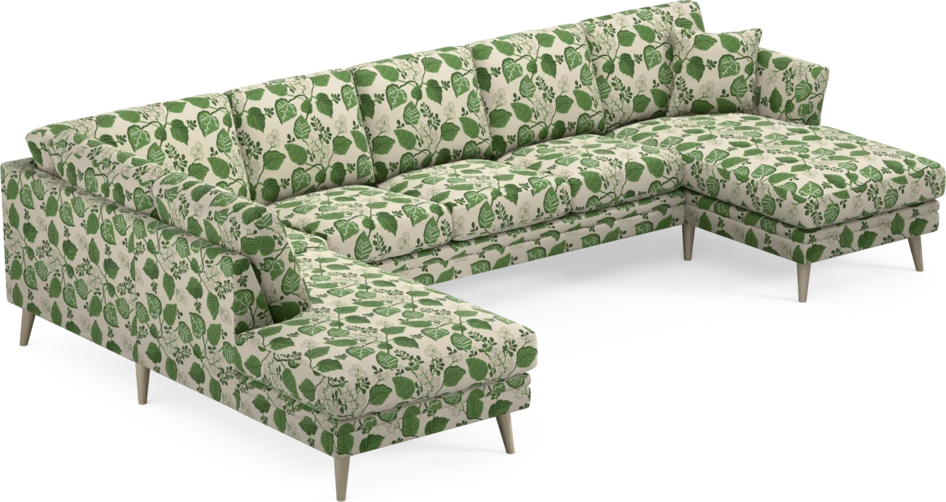 Eden - 3-sits soffa med divan vänster och schäslong höger - Flerfärgad