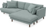 Harper - 4-sits med schäslong XL höger - Grön