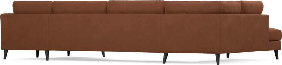 Bridge - 3-sits soffa med divan vänster och schäslong höger - Orange