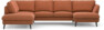Madison Lux - 2-sits soffa med divan vänster och schäslong höger - Orange
