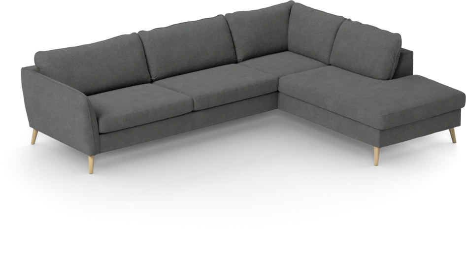 County - 2,5-sits soffa med divan höger - Grå