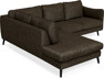 Madison - 2-sits soffa med divan vänster - Brun