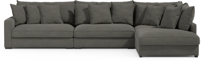 Rossi, 4-sits soffa med divan höger