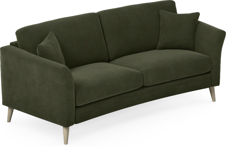 Eden - 2,5-sits soffa svängd - Grön
