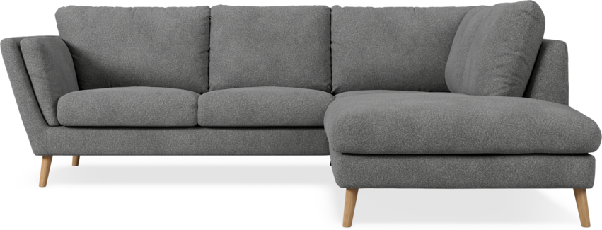 Madison Lux - 2-sits soffa med divan höger - Vit