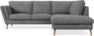 Madison Lux - 2-sits soffa med divan höger - Vit