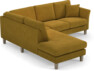 Eden - 2-sits soffa med divan - Gul