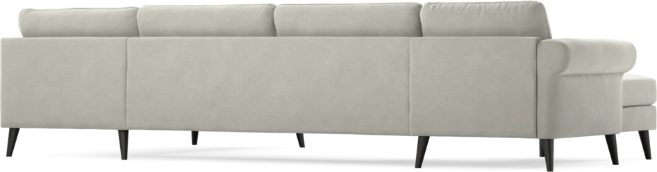 Bridge - 3-sits soffa med schäslong vänster och divan höger - Grå