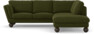 Madison - 2-sits soffa med divan höger - Grön