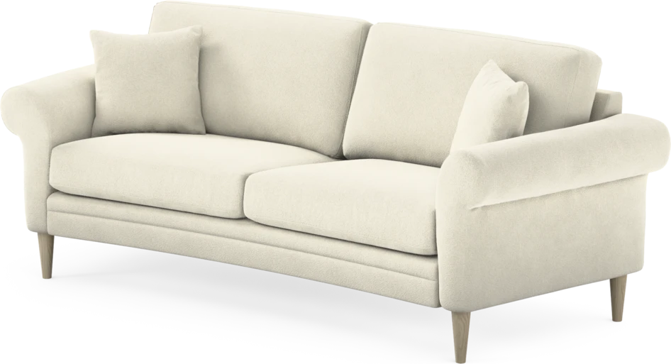 Eden - 2,5-sits soffa svängd - Vit