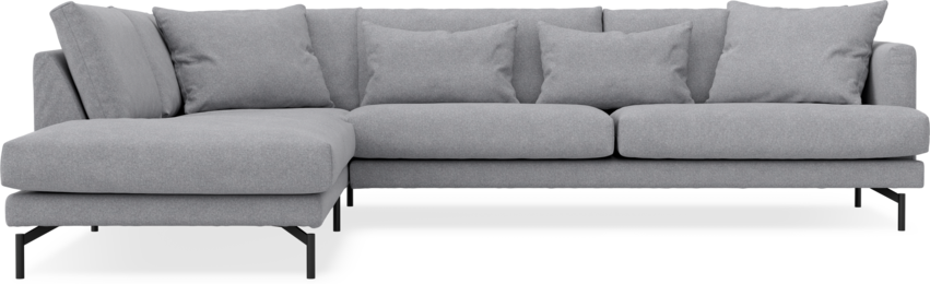 Harper - 3-sits soffa med divan vänster - Grå