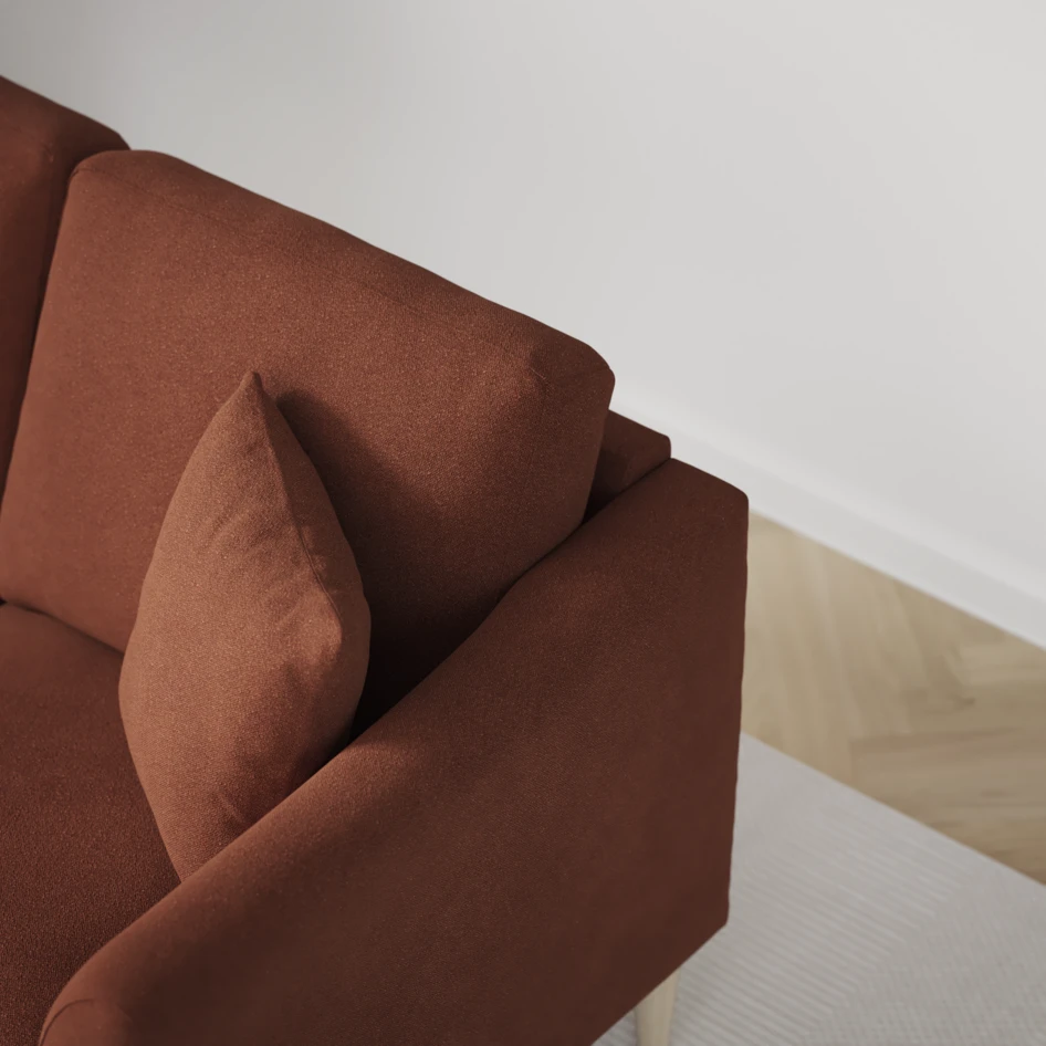 Eden - 2,5-sits soffa svängd - Orange