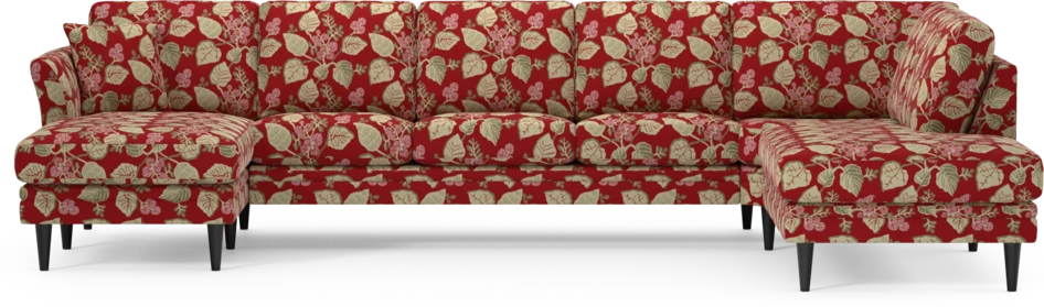 Eden - 3-sits soffa med schäslong vänster och divan höger - Flerfärgad