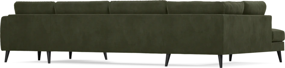Bridge - 3-sits soffa med divan vänster och schäslong höger - Grön