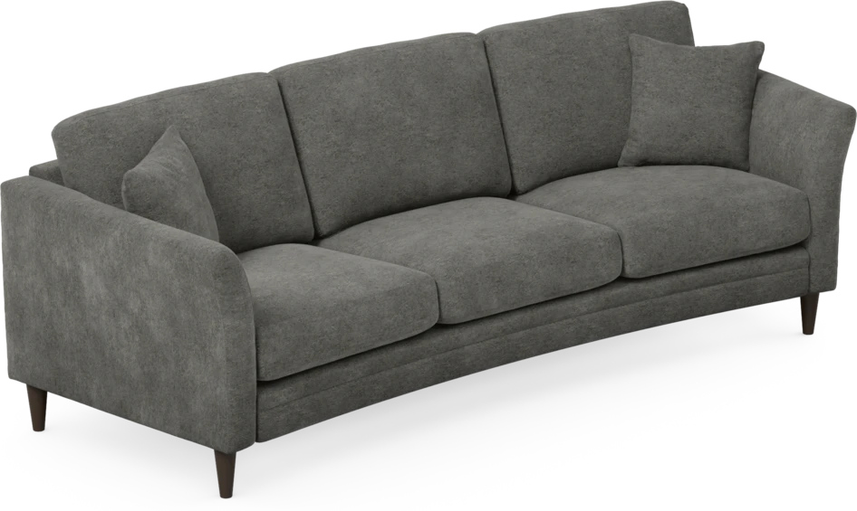 Eden - 3-sits soffa svängd - Grå