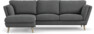 Madison Lux - 2-sits soffa med schäslong vänster - Grå
