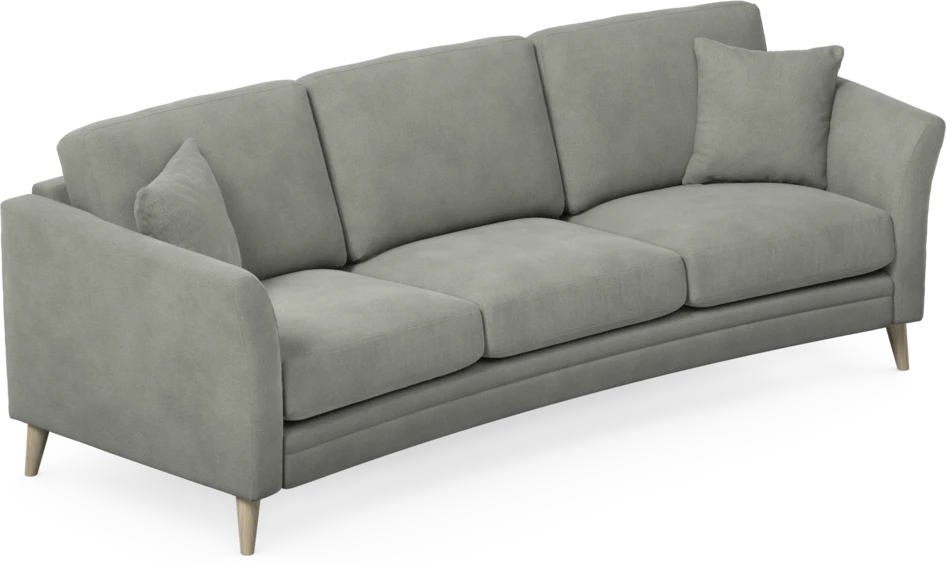 Eden - 3-sits soffa svängd - Grå