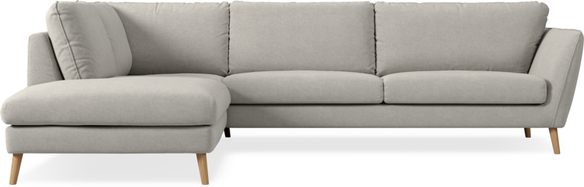 Madison - 3-sits soffa med divan vänster - Grå