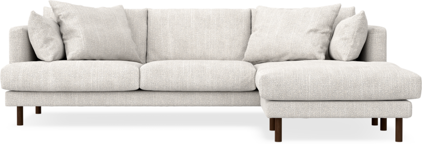 Harper - 4-sits med schäslong höger  - Grå