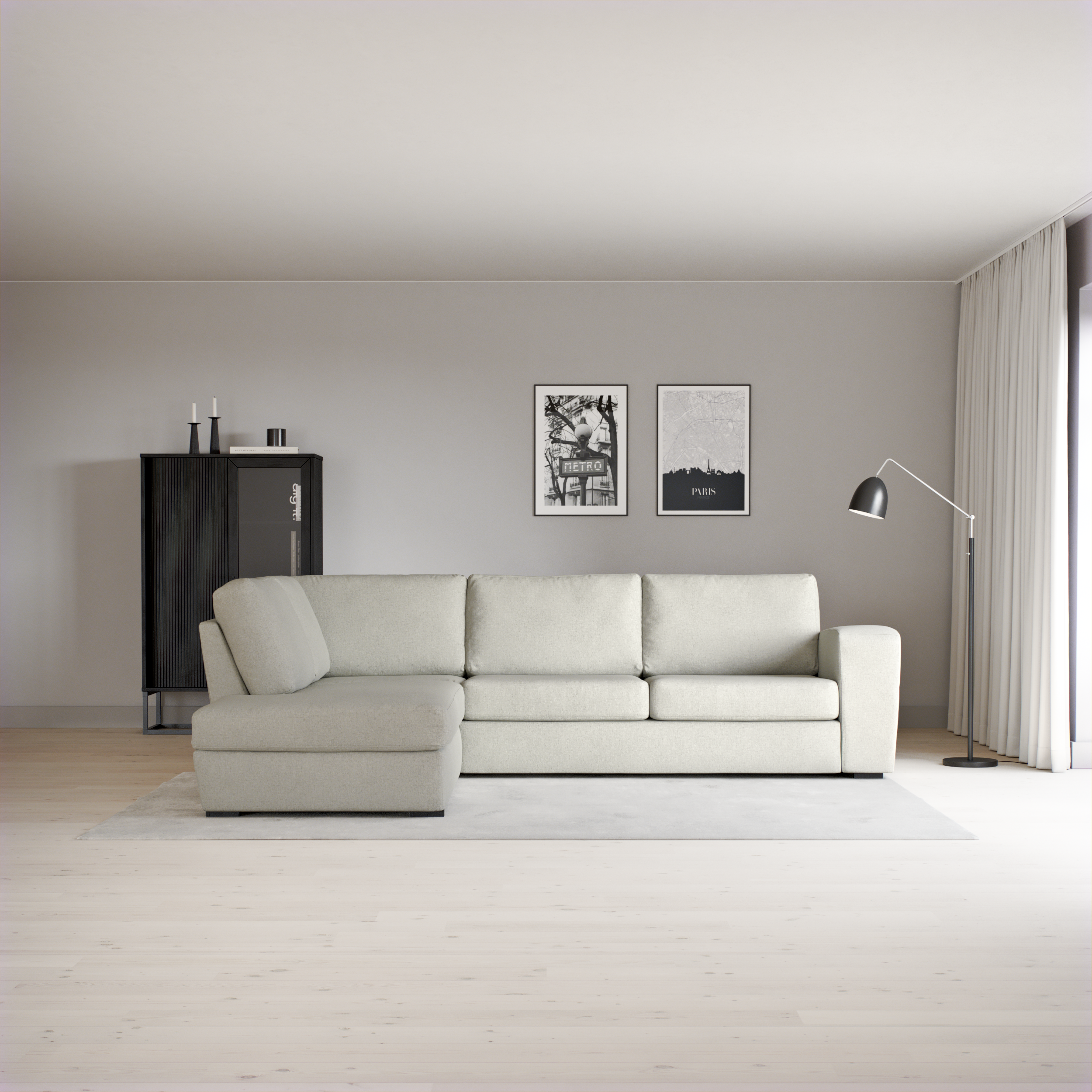 Friday - 2,5-sits soffa med divan vänster - inspiration
