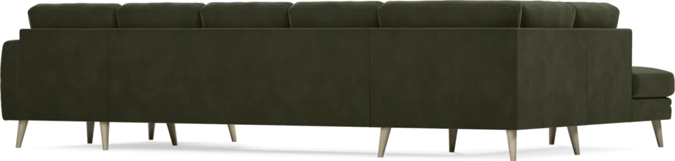 Eden - 3-sits soffa med divan vänster och schäslong höger - Grön
