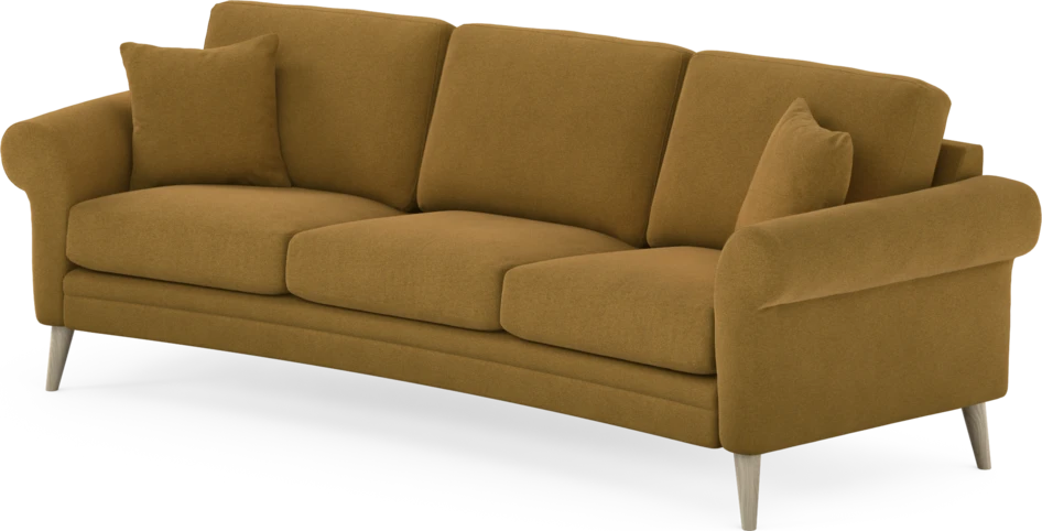 Eden - 3-sits soffa svängd - Gul