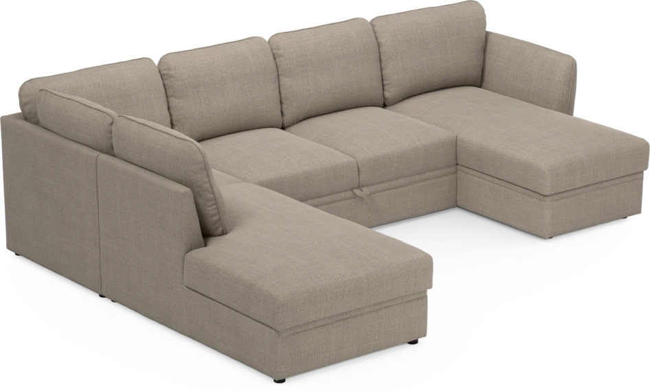 Öland - Bäddsoffa med divan vänster och schäslong höger - Beige