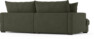 Rossi - 3-sits soffa, hel dyna - Grön