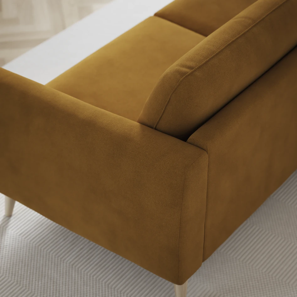 Bridge - 4-sits soffa - Gul