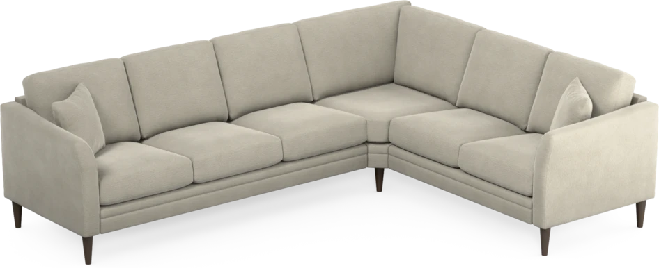 Eden - Hörnsoffa, 3+2-sits - Brun
