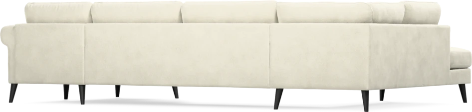 Bridge - 3-sits soffa med divan vänster och schäslong höger - Vit