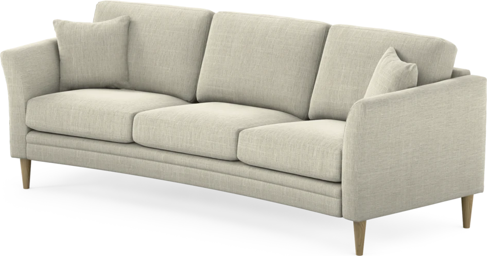 Eden - 3-sits soffa svängd - Beige