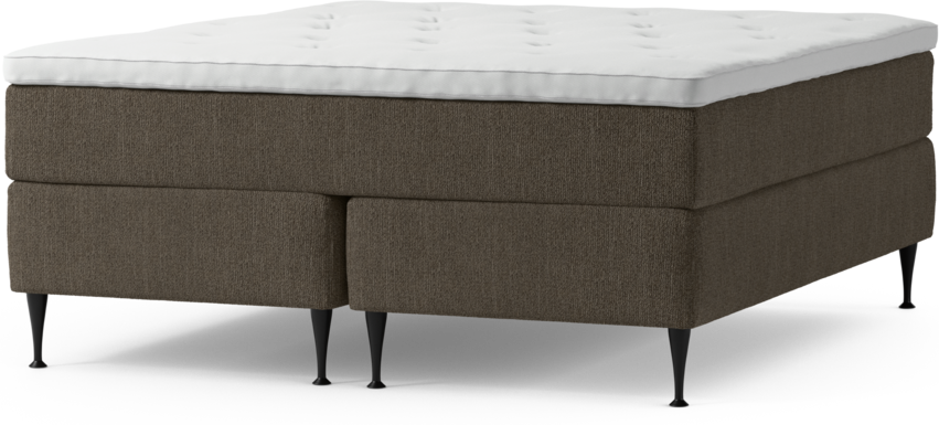 Delux Exclusive - Kontinentalsäng, dubbelsäng med bäddmadrass och sängben