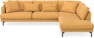 Harper - 3-sits soffa med divan höger - Gul