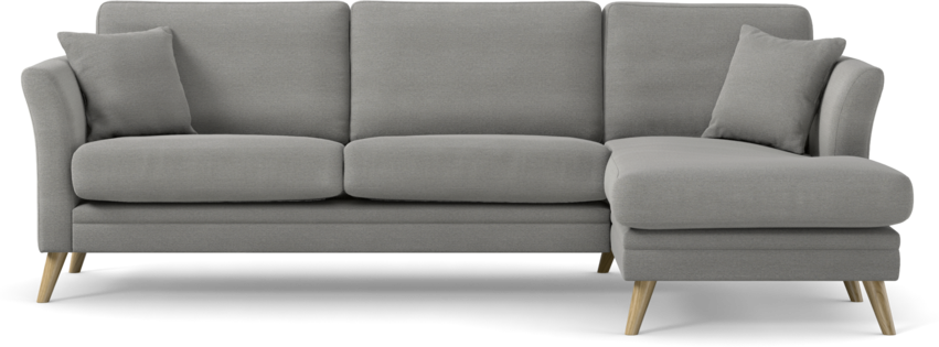 Eden - 2,5-sits soffa med schäslong - Grå