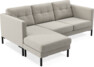 Rio - 3-sits soffa med schäslong vänster - Beige