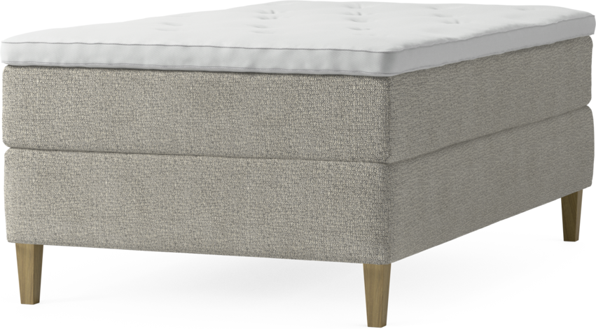 Delux Exclusive - Kontinentalsäng, enkelsäng 120 cm med bäddmadrass och sängben
